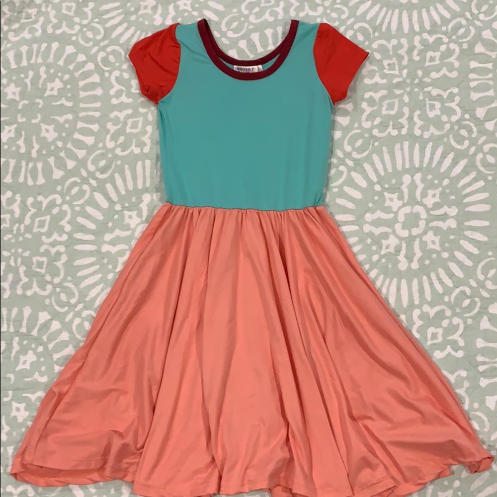 Girls Dot Dot Smile color block dress size 7